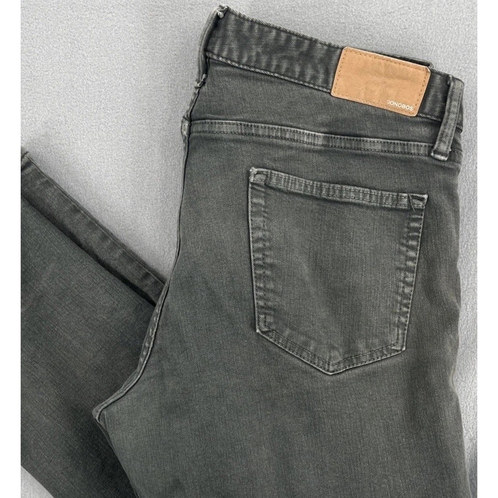 Bonobos Performance Jeans Pants Mens 34x30 Gray Dark Washed Stretch 5‎ Pocket